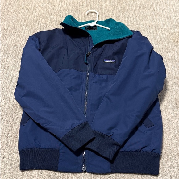 Patagonia Blue and Teal Zip-Up Bomber Jacket XS - Picture 2 of 4